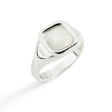 Anello DoDo Sigillo Argento e Diamante Bianco