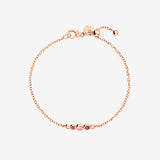 Bracciale DoDo Bollicine Oro Rosa, Ametista, Zaffiro Rosa e Rubino