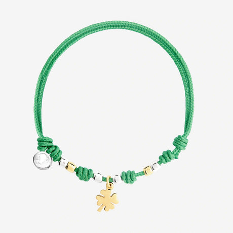 Bracciale Cordino Quadrifoglio-Bracciali-DODO-Gioielleria Granarelli