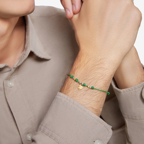 Bracciale Cordino Quadrifoglio-Bracciali-DODO-Gioielleria Granarelli