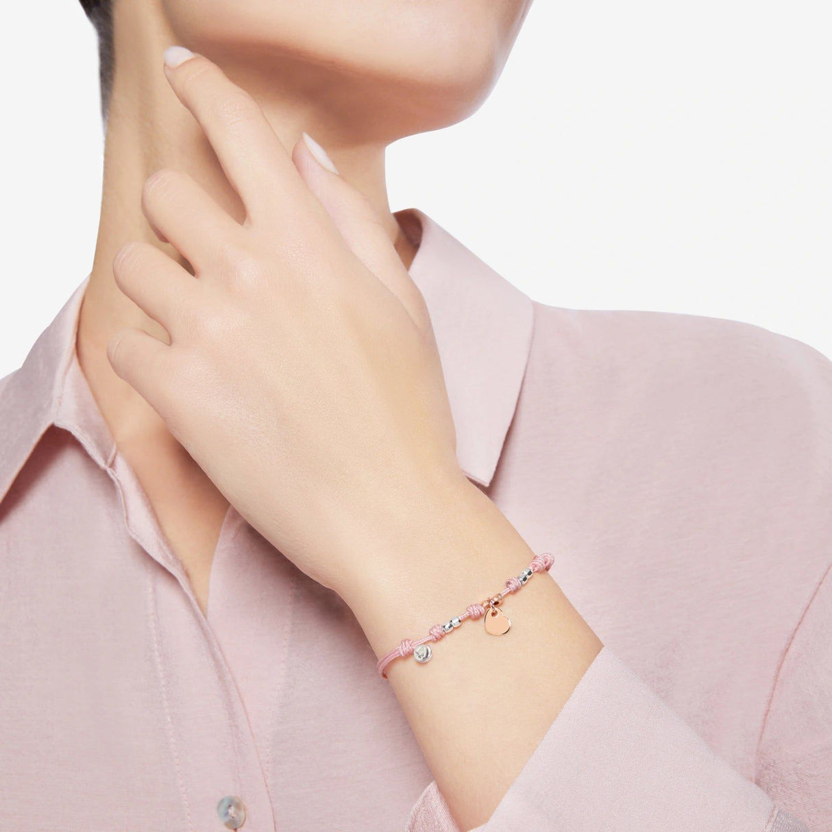 Bracciale Cordino Cuore-Bracciali-DODO-Gioielleria Granarelli