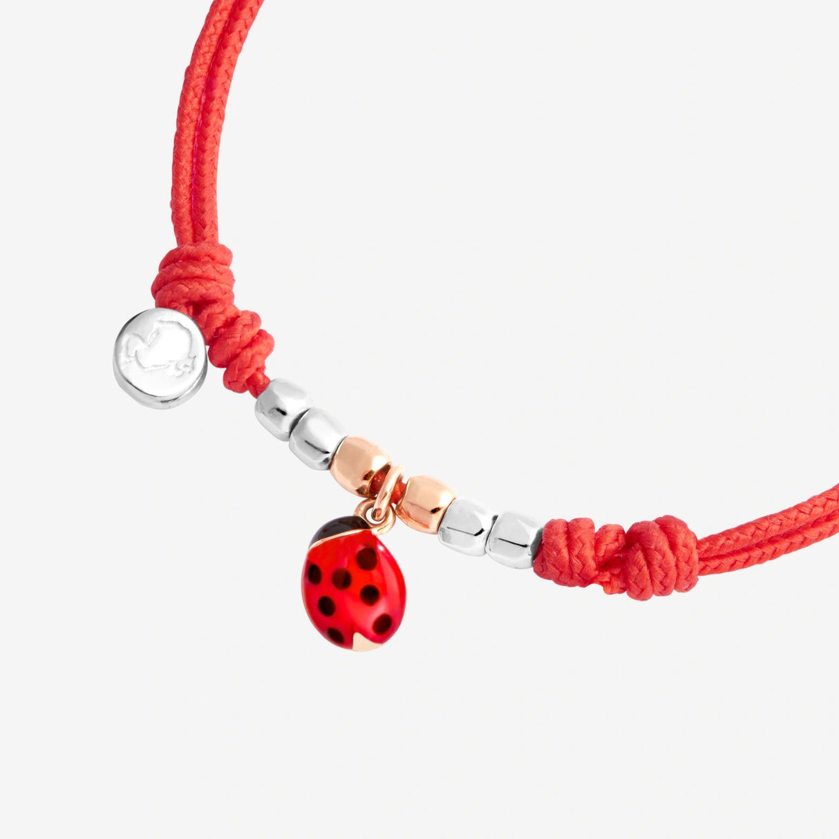 Bracciale Cordino Coccinella-Bracciali-DODO-Gioielleria Granarelli