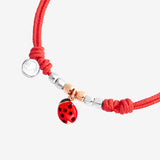 Bracciale Cordino Coccinella-Bracciali-DODO-Gioielleria Granarelli