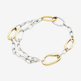 Bracciale DoDo Essentials Argento e Argento Dorato-Bracciali-DODO-Gioielleria Granarelli