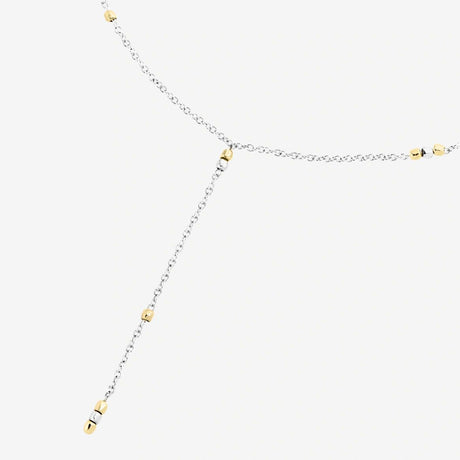 Collana DoDo Rosario Lariat Argento e Oro Giallo-Girocolli-DODO-Gioielleria Granarelli