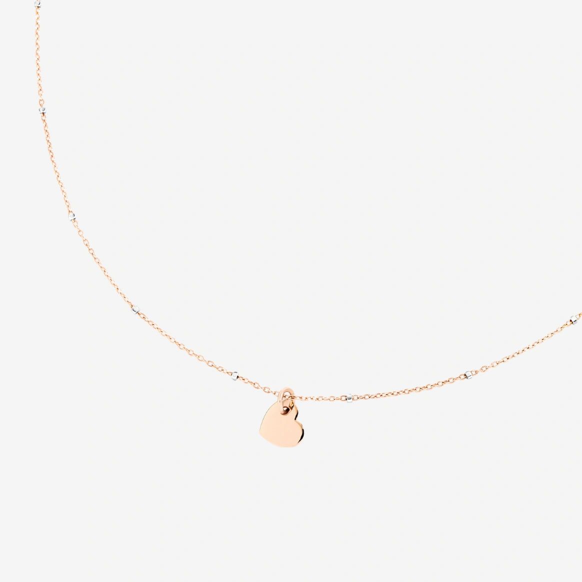 Collana DoDo Oro Rosa e Mini Cuore-Girocolli-DODO-Gioielleria Granarelli