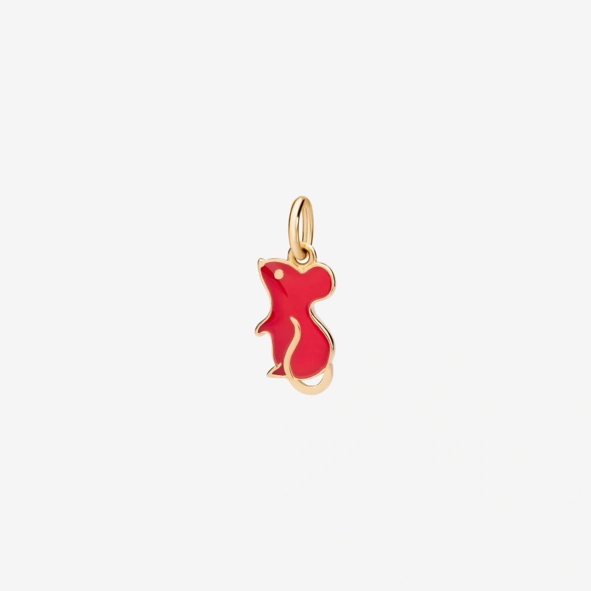 Charm DoDo Topo Smalto Rosso-Ciondoli-DODO-Gioielleria Granarelli