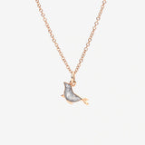 Charm DoDo Foca Oro Rosa con Smalto Grigio