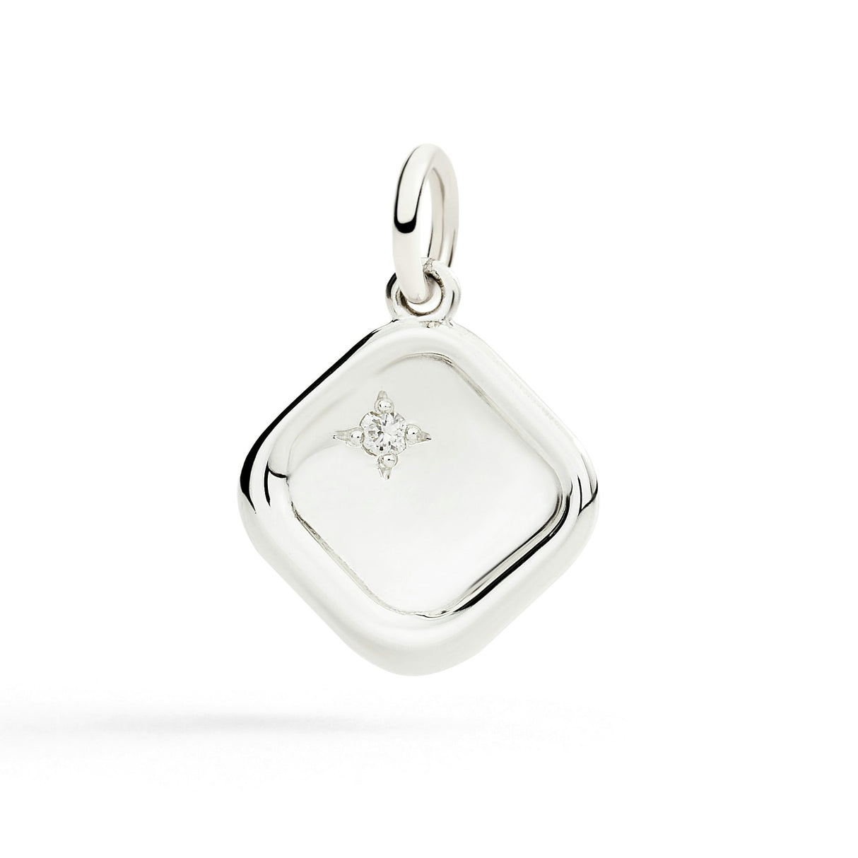 Charm DoDo Sigillo Argento e Diamante Bianco