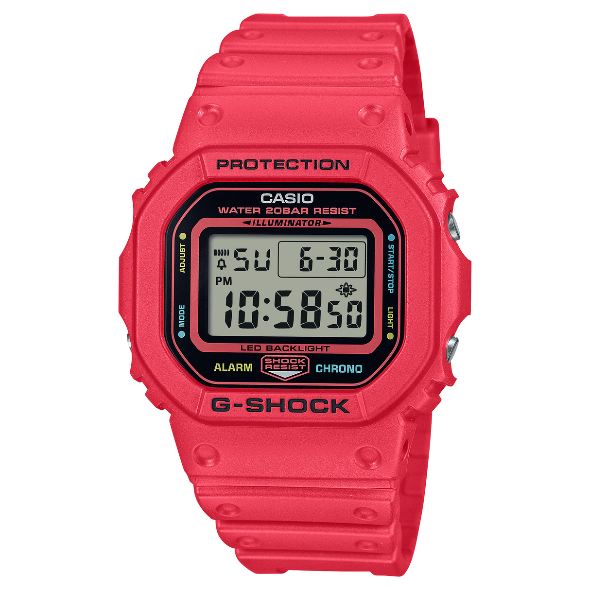 G-Shock Origin DW-5600 Rosso-Orologi-CASIO-Gioielleria Granarelli