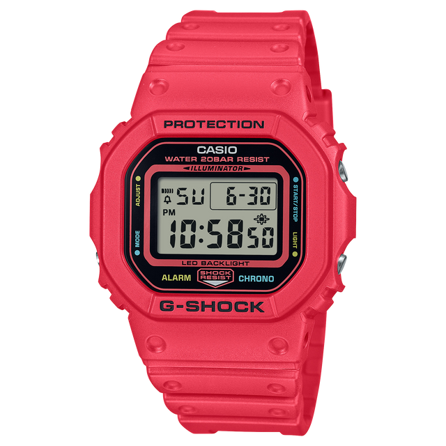 G-Shock Origin DW-5600 Rosso-Orologi-CASIO-Gioielleria Granarelli