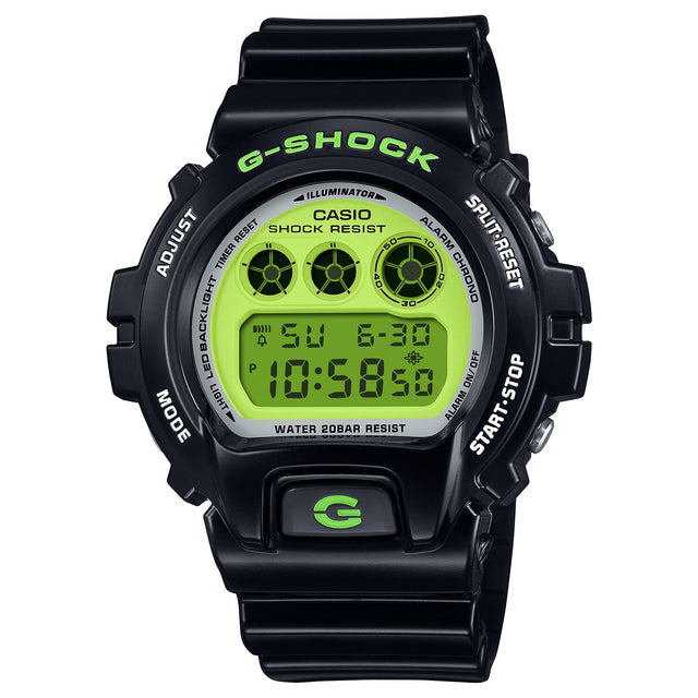 Casio Serie DW-6900 Classic Nero e Verde-Orologi-CASIO-Gioielleria Granarelli