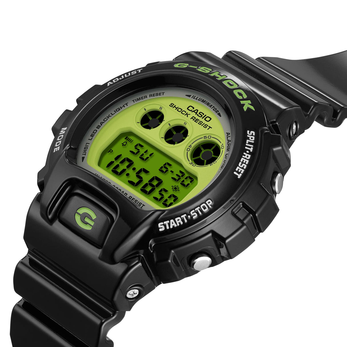 Casio Serie DW-6900 Classic Nero e Verde-Orologi-CASIO-Gioielleria Granarelli