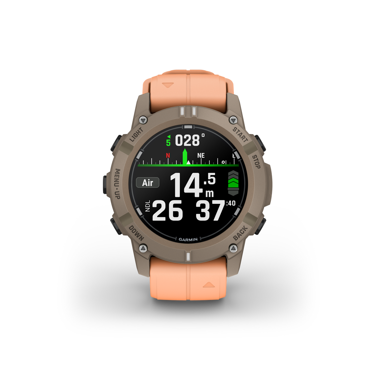 Descent™ G2 Paloma con cinturino Shell Pink-Orologi-GARMIN-Gioielleria Granarelli