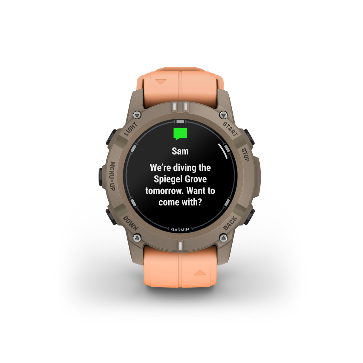 Descent™ G2 Paloma con cinturino Shell Pink-Orologi-GARMIN-Gioielleria Granarelli