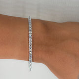 Bracciale Tennis Oro Bianco Diamanti 2.08kt-Bracciali-GRANARELLI-Gioielleria Granarelli