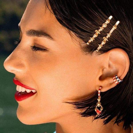 Earcuff Alessandro Enriquez Righe Blu-Orecchini-RUE DES MILLE- [SKU] -Gioielleria Granarelli