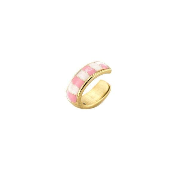 Earcuff Alessandro Enriquez Righe Rosa-Orecchini-RUE DES MILLE- [SKU] -Gioielleria Granarelli