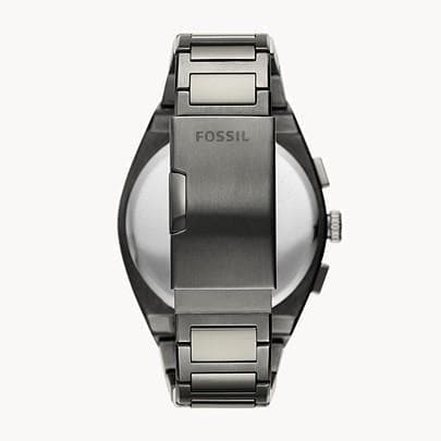 Everett Chronograph Smoke Stainless Steel Watch-Orologi-FOSSIL- [SKU] -Gioielleria Granarelli