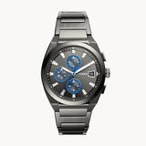 Everett Chronograph Smoke Stainless Steel Watch-Orologi-FOSSIL- [SKU] -Gioielleria Granarelli