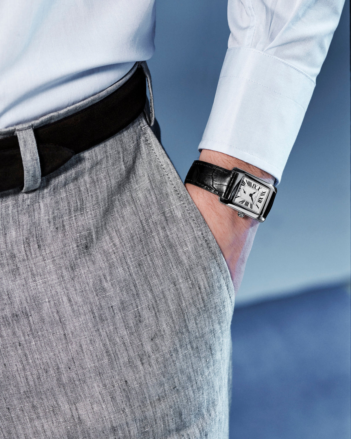 Classics Carree Rettangolare Quarzo Pelle