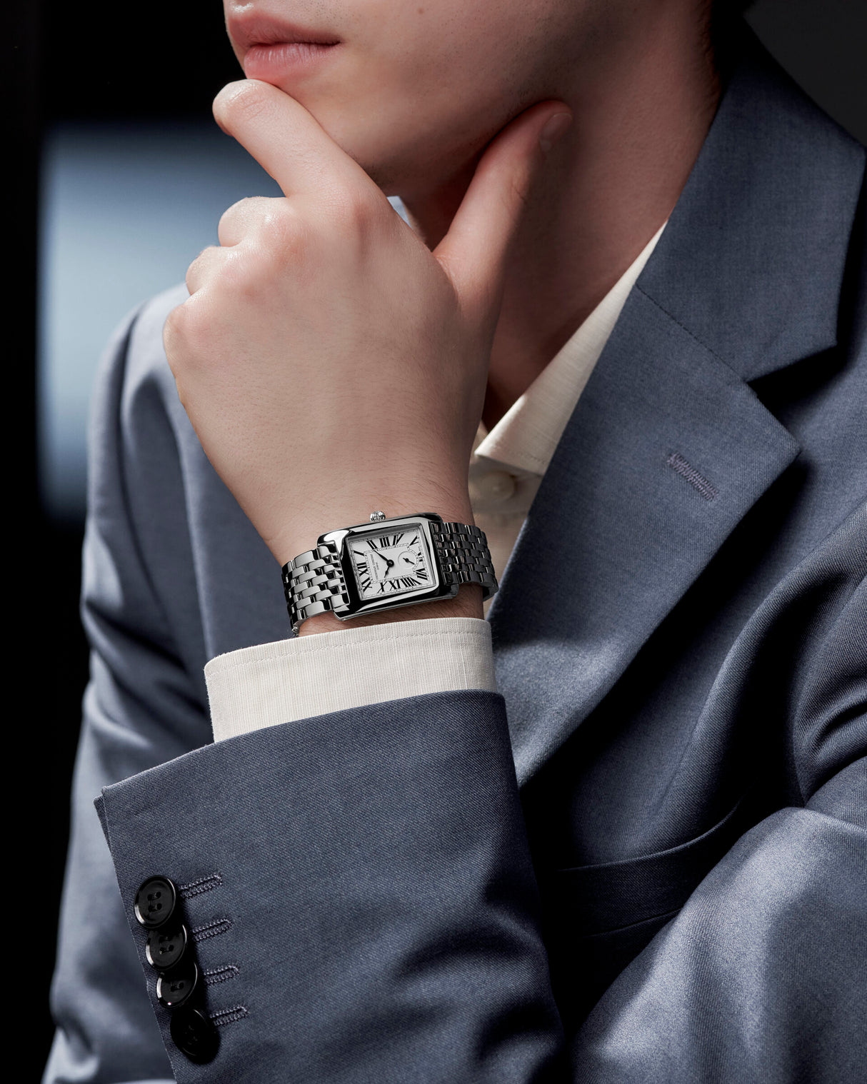 Classics Carree Rettangolare Quarzo Acciaio