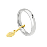 Fede Matrimoniale "Comoda" Oro Bianco 18 kt