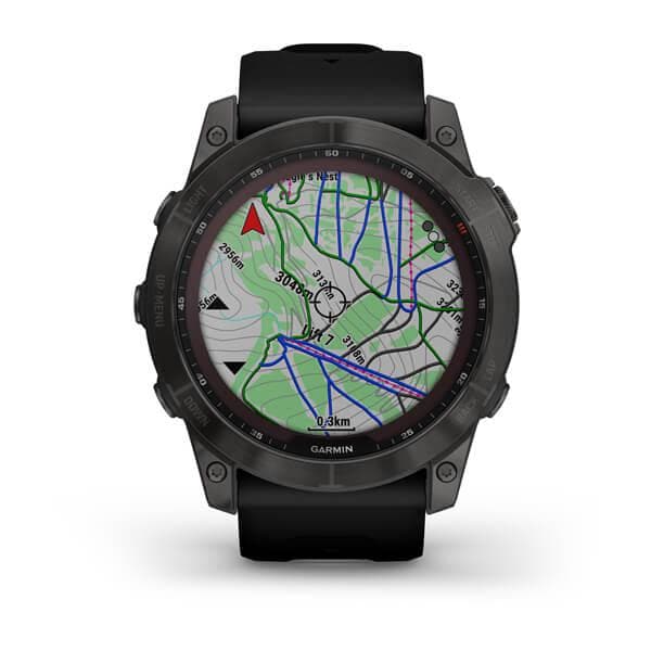 Fenix 7X Solar Vetro Zaffiro Titanium Black DLC-Orologi-GARMIN- [SKU] -Gioielleria Granarelli