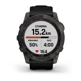 Fenix 7X Solar Vetro Zaffiro Titanium Black DLC-Orologi-GARMIN- [SKU] -Gioielleria Granarelli