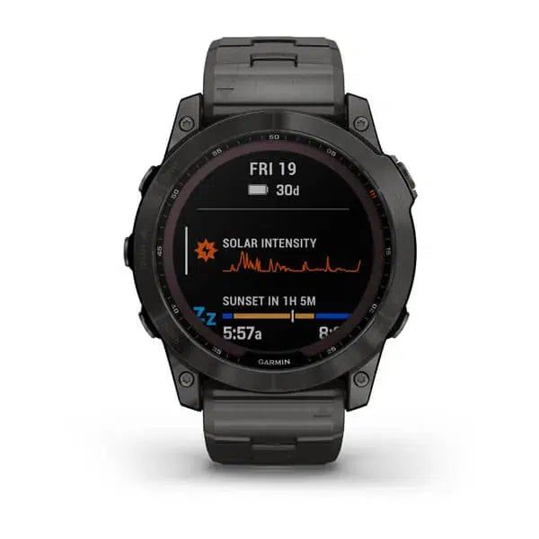 Orologi Fenix 7X Solar Vetro Zaffiro Titanium Black DLC con bracciale GARMIN