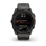 Orologi Fenix 7X Solar Vetro Zaffiro Titanium Black DLC con bracciale GARMIN