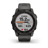 Orologi Fenix 7X Solar Vetro Zaffiro Titanium Black DLC con bracciale GARMIN