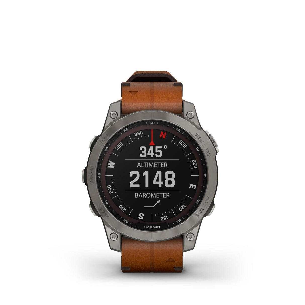 Fenix 7X Solar Vetro Zaffiro Titanium Pelle-GARMIN-010-02541-19-Gioielleria Granarelli