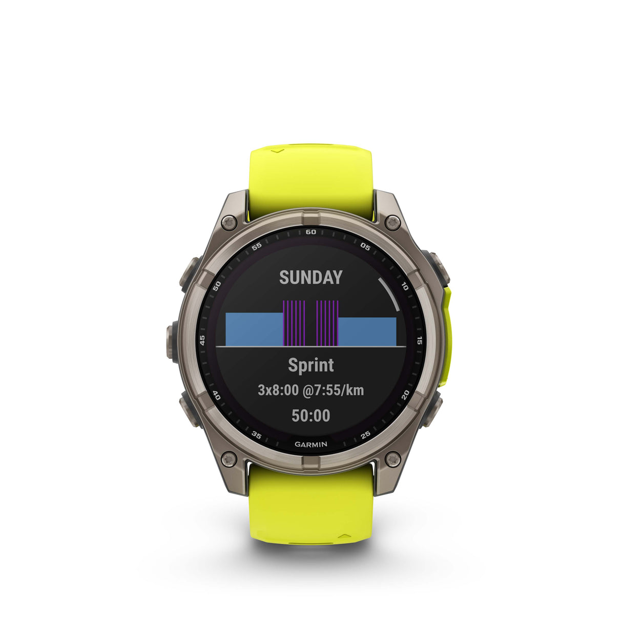 fēnix® 8 - 47 mm, Solar Vetro Zaffiro cinturino giallo-Orologi-GARMIN-Gioielleria Granarelli