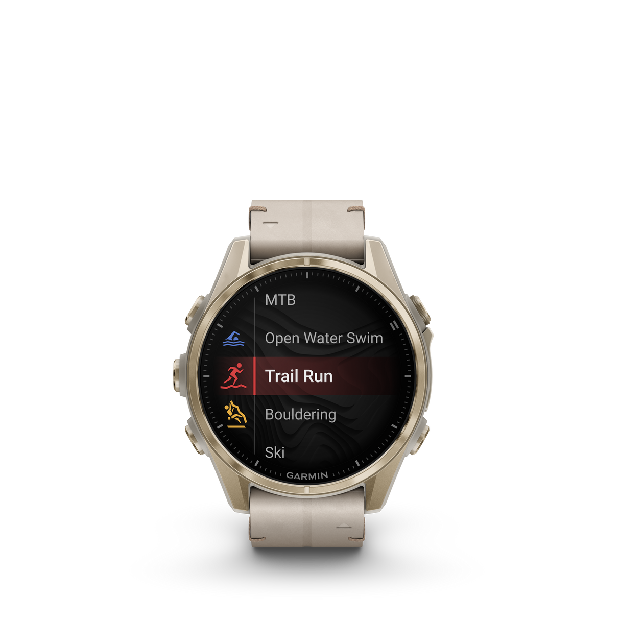 fēnix® 8 - 43 mm, AMOLED Soft Gold-Orologi-GARMIN-Gioielleria Granarelli