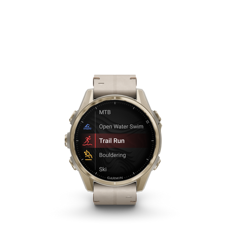 fēnix® 8 - 43 mm, AMOLED Soft Gold-Orologi-GARMIN-Gioielleria Granarelli