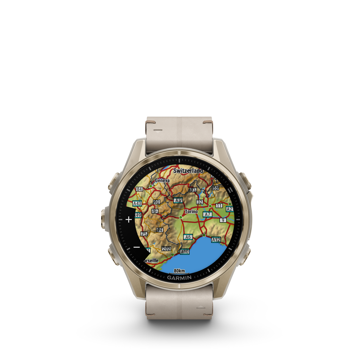 fēnix® 8 - 43 mm, AMOLED Soft Gold-Orologi-GARMIN-Gioielleria Granarelli