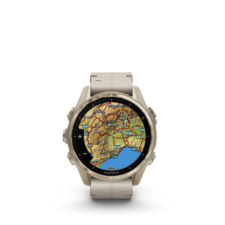 fēnix® 8 - 43 mm, AMOLED Soft Gold-Orologi-GARMIN-Gioielleria Granarelli