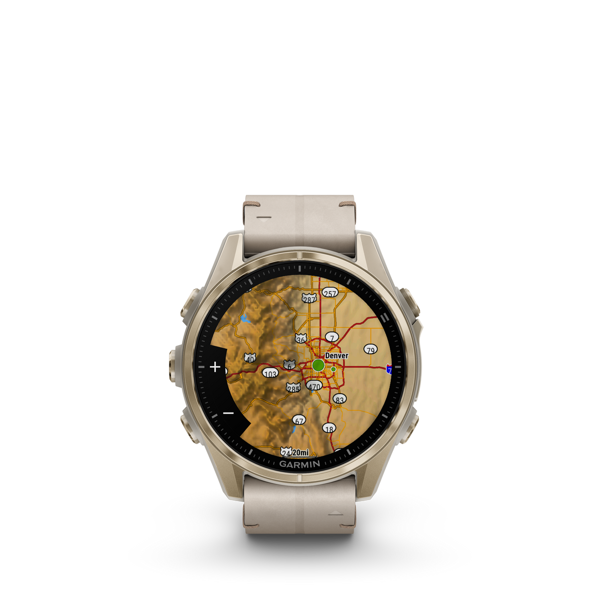 fēnix® 8 - 43 mm, AMOLED Soft Gold-Orologi-GARMIN-Gioielleria Granarelli