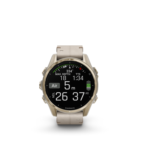 fēnix® 8 - 43 mm, AMOLED Soft Gold-Orologi-GARMIN-Gioielleria Granarelli