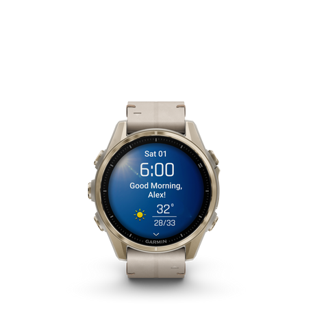 fēnix® 8 - 43 mm, AMOLED Soft Gold-Orologi-GARMIN-Gioielleria Granarelli