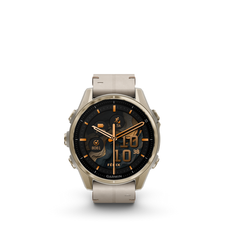 fēnix® 8 - 43 mm, AMOLED Soft Gold-Orologi-GARMIN-Gioielleria Granarelli