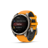 fēnix® 8 - 47 mm, AMOLED Titanium & Spark Orange-Orologi-GARMIN-Gioielleria Granarelli