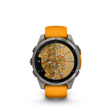 fēnix® 8 - 47 mm, AMOLED Titanium & Spark Orange-Orologi-GARMIN-Gioielleria Granarelli