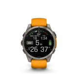 fēnix® 8 - 47 mm, AMOLED Titanium & Spark Orange-Orologi-GARMIN-Gioielleria Granarelli