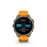fēnix® 8 - 47 mm, AMOLED Titanium & Spark Orange-Orologi-GARMIN-Gioielleria Granarelli