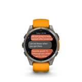 fēnix® 8 - 47 mm, AMOLED Titanium & Spark Orange-Orologi-GARMIN-Gioielleria Granarelli
