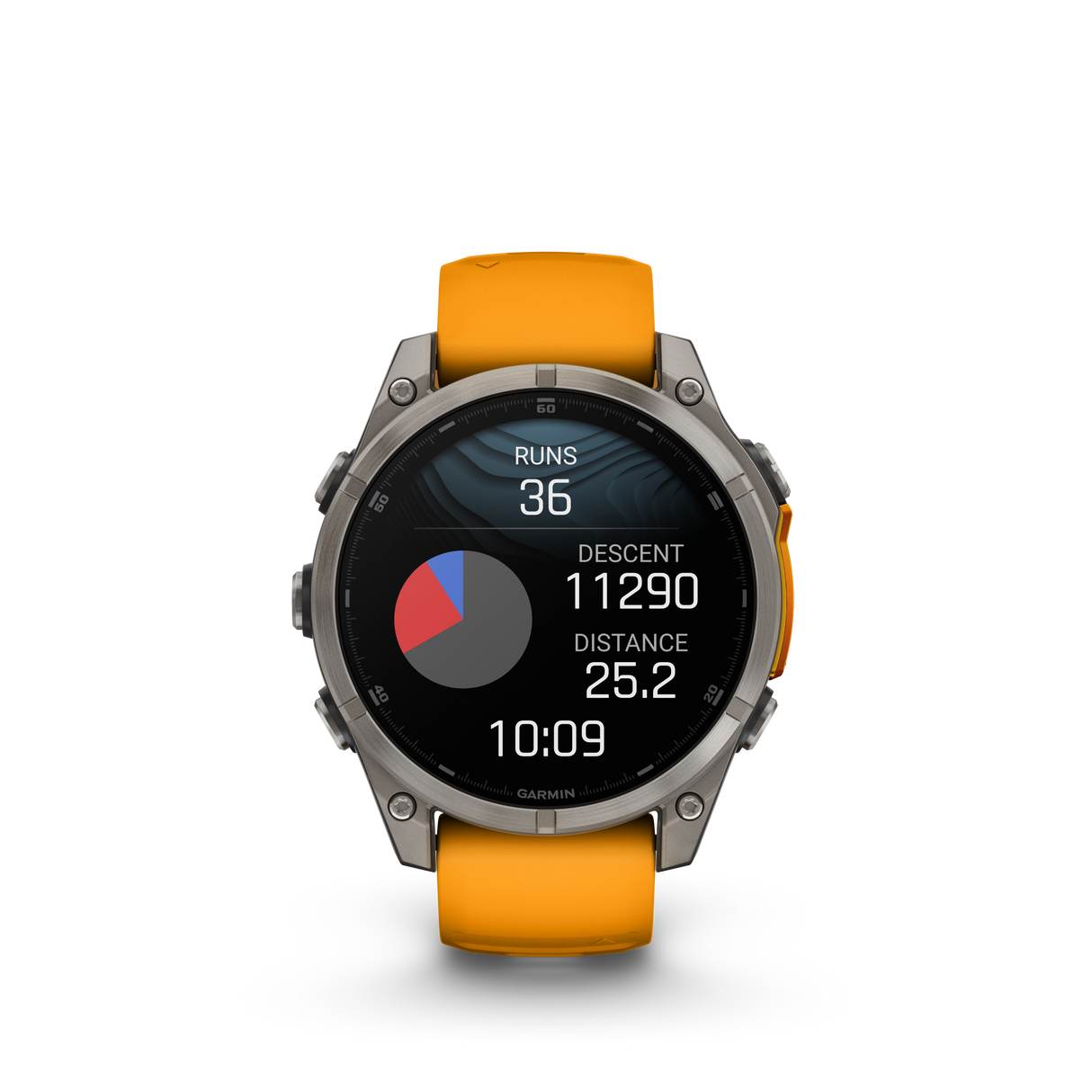 fēnix® 8 - 47 mm, AMOLED Titanium & Spark Orange-Orologi-GARMIN-Gioielleria Granarelli