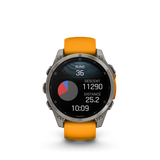 fēnix® 8 - 47 mm, AMOLED Titanium & Spark Orange-Orologi-GARMIN-Gioielleria Granarelli