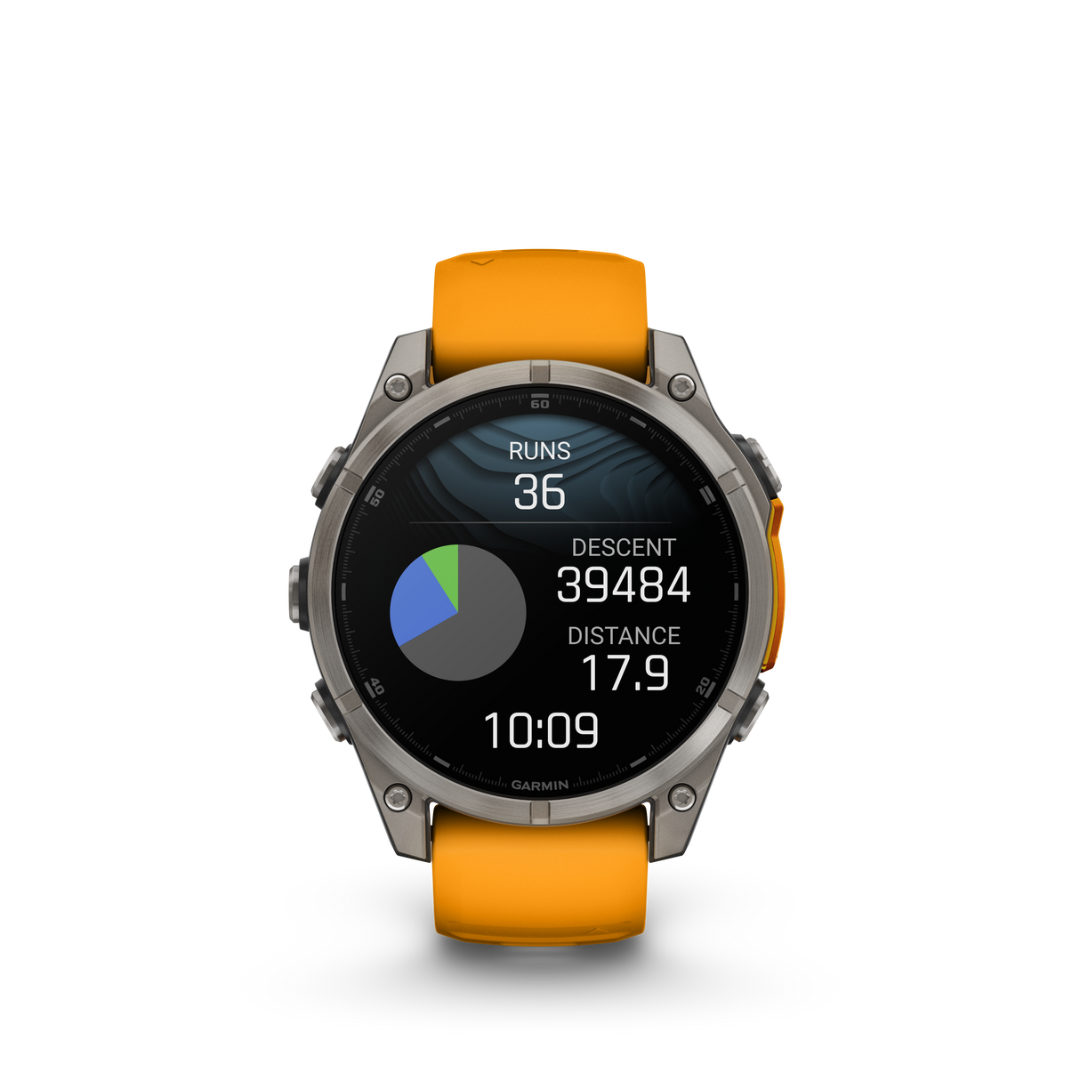 fēnix® 8 - 47 mm, AMOLED Titanium & Spark Orange-Orologi-GARMIN-Gioielleria Granarelli
